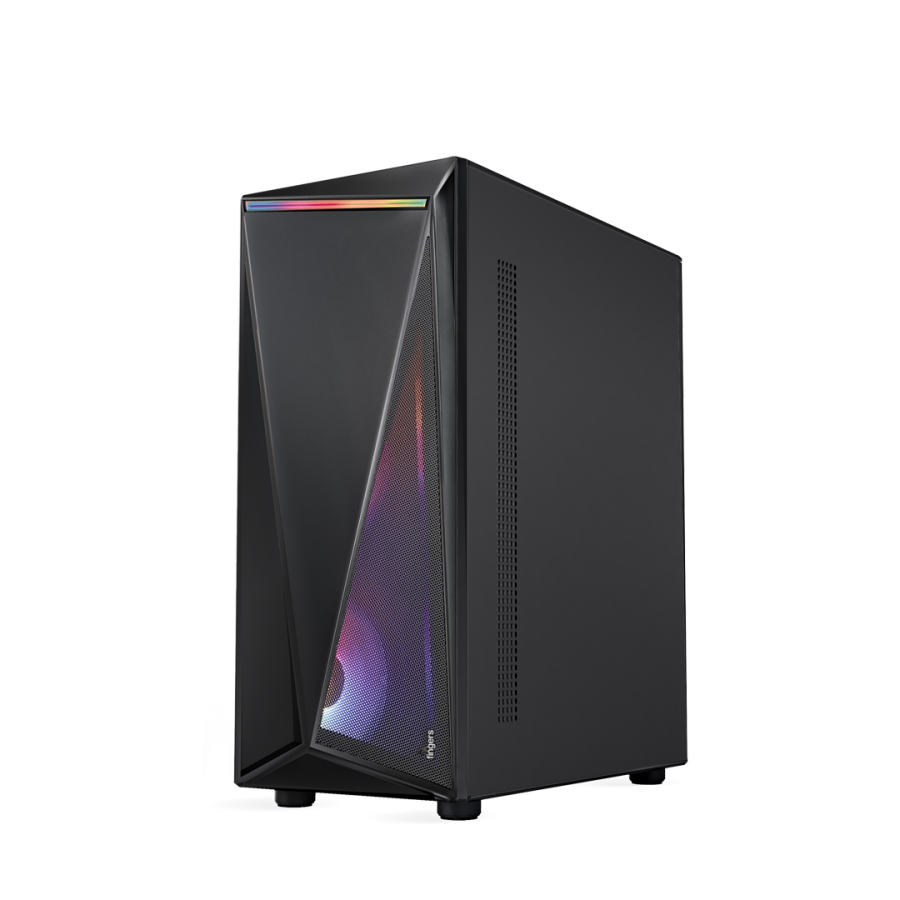 FINGERS NovaRay Full ATX PC Cabinet – Dual Chamber, 3× ARGB Fans, Tempered Glass - Image 2